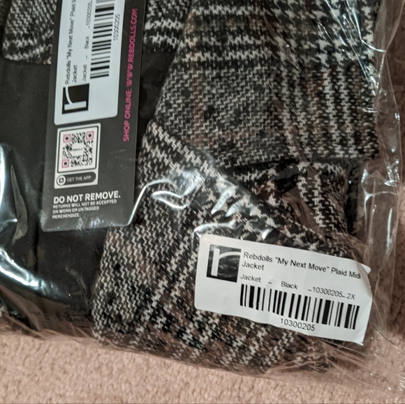Rebdolls Plaid Midi Coat - Picture 6 of 7